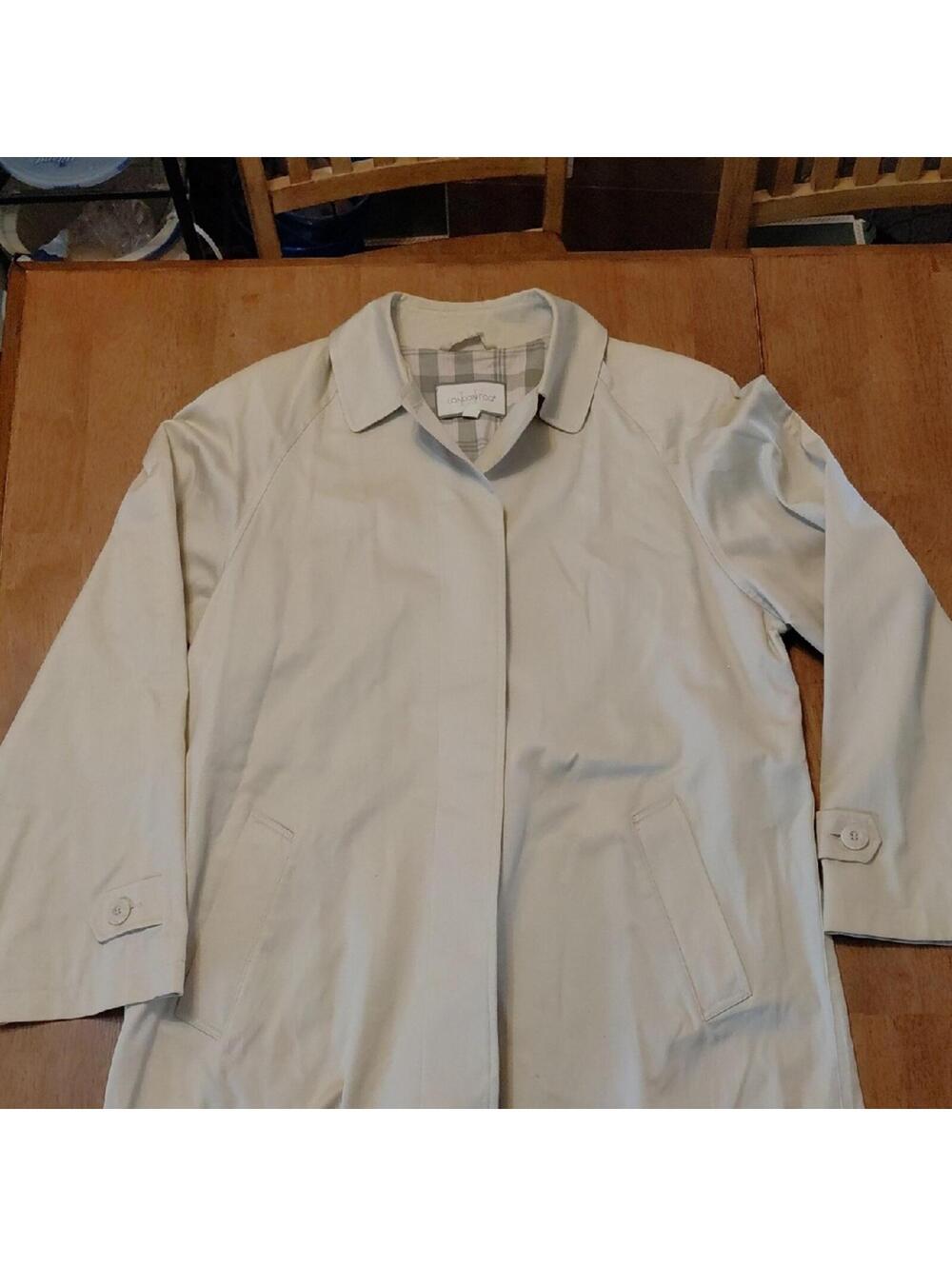London Fog Light Cream Trench Coat